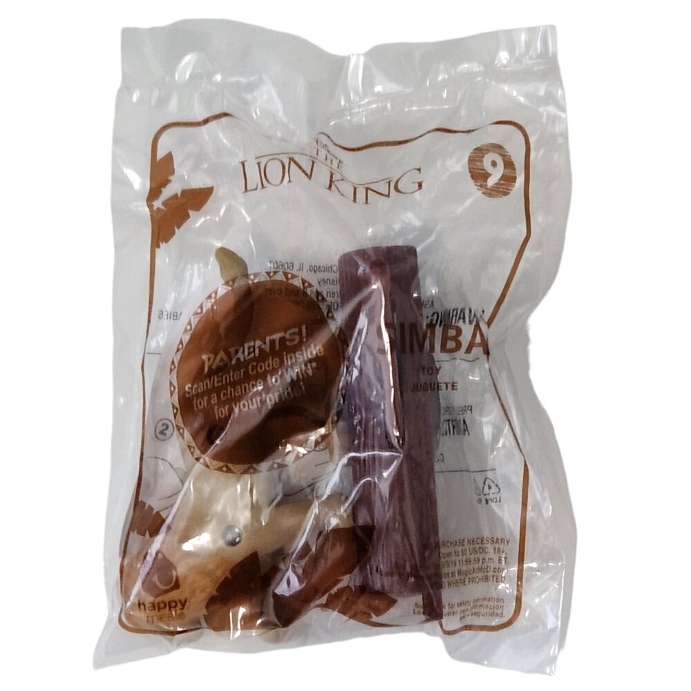 McDonald's Happy Meal The Lion King Simba #9 Toy NEW